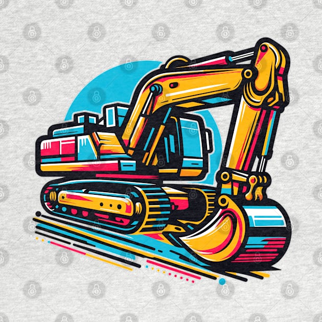 Excavator by Vehicles-Art